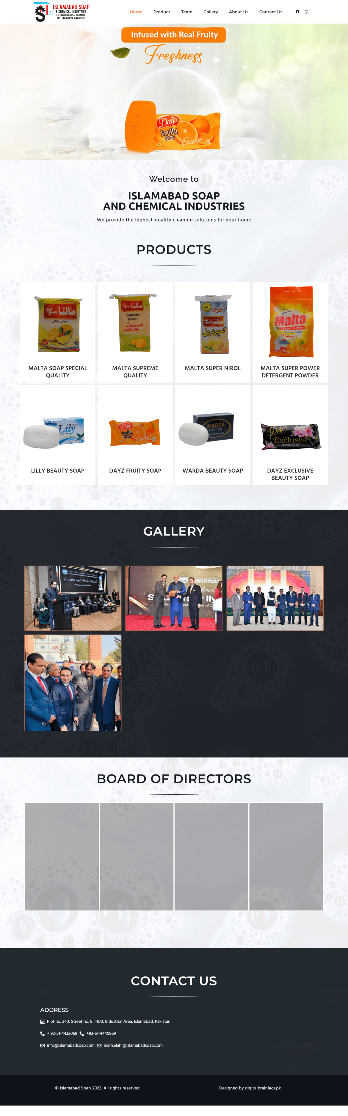 Islamabad-Soap Web layout